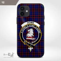 Home Clan Badge Tartan Phone Case - Tartan Scottish Crest Phone Case Scottish Plaid Tartan Plaid - ScotsTee - scotstee.com