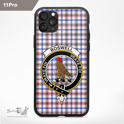 Boswell Clan Badge Tartan Phone Case - Tartan Scottish Crest Phone Case Scottish Plaid Tartan Plaid - ScotsTee - scotstee.com
