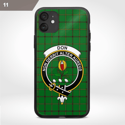 Don Clan Badge Tartan Phone Case - Tartan Scottish Crest Phone Case Scottish Plaid Tartan Plaid - ScotsTee - scotstee.com