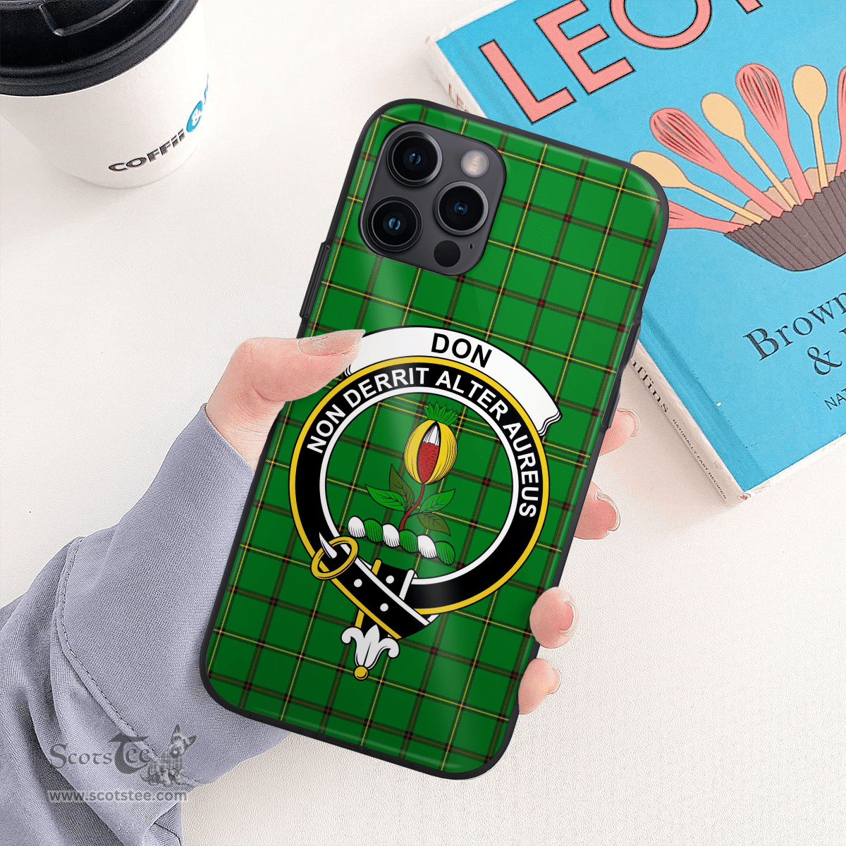 Don Clan Badge Tartan Phone Case - Tartan Scottish Crest Phone Case Scottish Plaid Tartan Plaid - ScotsTee - scotstee.com