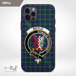 Boyle Clan Badge Tartan Phone Case - Tartan Scottish Crest Phone Case Scottish Plaid Tartan Plaid - ScotsTee - scotstee.com