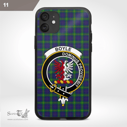 Boyle Clan Badge Tartan Phone Case - Tartan Scottish Crest Phone Case Scottish Plaid Tartan Plaid - ScotsTee - scotstee.com