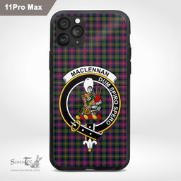 Maclennan Clan Badge Tartan Phone Case - Tartan Scottish Crest Phone Case Scottish Plaid Tartan Plaid - ScotsTee - scotstee.com