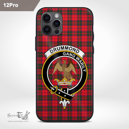Drummond Clan Badge Tartan Phone Case - Tartan Scottish Crest Phone Case Scottish Plaid Tartan Plaid - ScotsTee - scotstee.com