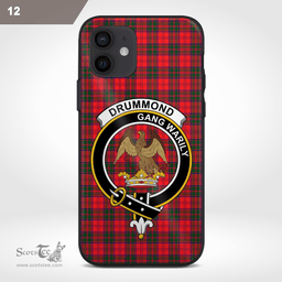 Drummond Clan Badge Tartan Phone Case - Tartan Scottish Crest Phone Case Scottish Plaid Tartan Plaid - ScotsTee - scotstee.com