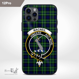 Macneil Of Colonsay Clan Badge Tartan Phone Case - Tartan Scottish Crest Phone Case Scottish Plaid Tartan Plaid - ScotsTee - scotstee.com