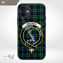 Macneil Of Colonsay Clan Badge Tartan Phone Case - Tartan Scottish Crest Phone Case Scottish Plaid Tartan Plaid - ScotsTee - scotstee.com