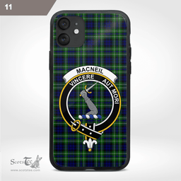 Macneil Of Colonsay Clan Badge Tartan Phone Case - Tartan Scottish Crest Phone Case Scottish Plaid Tartan Plaid - ScotsTee - scotstee.com