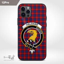 Haldane Clan Badge Tartan Phone Case - Tartan Scottish Crest Phone Case Scottish Plaid Tartan Plaid - ScotsTee - scotstee.com