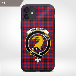 Haldane Clan Badge Tartan Phone Case - Tartan Scottish Crest Phone Case Scottish Plaid Tartan Plaid - ScotsTee - scotstee.com