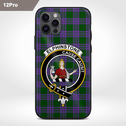 Elphinstone Clan Badge Tartan Phone Case - Tartan Scottish Crest Phone Case Scottish Plaid Tartan Plaid - ScotsTee - scotstee.com