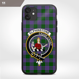 Elphinstone Clan Badge Tartan Phone Case - Tartan Scottish Crest Phone Case Scottish Plaid Tartan Plaid - ScotsTee - scotstee.com