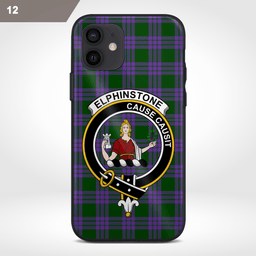 Elphinstone Clan Badge Tartan Phone Case - Tartan Scottish Crest Phone Case Scottish Plaid Tartan Plaid - ScotsTee - scotstee.com