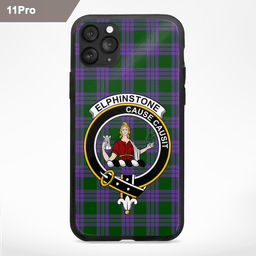 Elphinstone Clan Badge Tartan Phone Case - Tartan Scottish Crest Phone Case Scottish Plaid Tartan Plaid - ScotsTee - scotstee.com