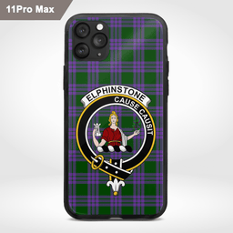 Elphinstone Clan Badge Tartan Phone Case - Tartan Scottish Crest Phone Case Scottish Plaid Tartan Plaid - ScotsTee - scotstee.com