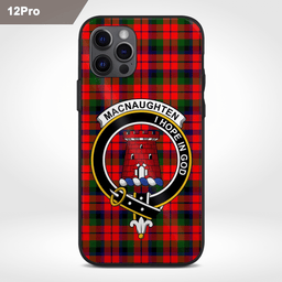 Macnaughten Clan Badge Tartan Phone Case - Tartan Scottish Crest Phone Case Scottish Plaid Tartan Plaid - ScotsTee - scotstee.com