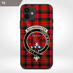 Macnaughten Clan Badge Tartan Phone Case - Tartan Scottish Crest Phone Case Scottish Plaid Tartan Plaid - ScotsTee - scotstee.com