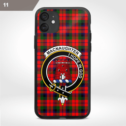 Macnaughten Clan Badge Tartan Phone Case - Tartan Scottish Crest Phone Case Scottish Plaid Tartan Plaid - ScotsTee - scotstee.com