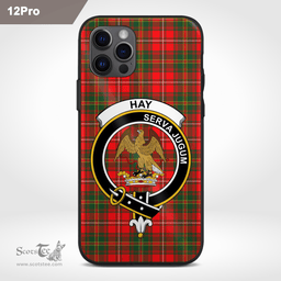 Hay Clan Badge Tartan Phone Case - Tartan Scottish Crest Phone Case Scottish Plaid Tartan Plaid - ScotsTee - scotstee.com