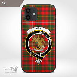 Hay Clan Badge Tartan Phone Case - Tartan Scottish Crest Phone Case Scottish Plaid Tartan Plaid - ScotsTee - scotstee.com