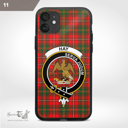 Hay Clan Badge Tartan Phone Case - Tartan Scottish Crest Phone Case Scottish Plaid Tartan Plaid - ScotsTee - scotstee.com
