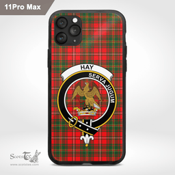 Hay Clan Badge Tartan Phone Case - Tartan Scottish Crest Phone Case Scottish Plaid Tartan Plaid - ScotsTee - scotstee.com
