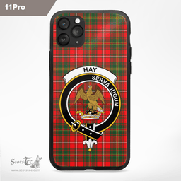 Hay Clan Badge Tartan Phone Case - Tartan Scottish Crest Phone Case Scottish Plaid Tartan Plaid - ScotsTee - scotstee.com