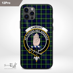 Lamont Clan Badge Tartan Phone Case - Tartan Scottish Crest Phone Case Scottish Plaid Tartan Plaid - ScotsTee - scotstee.com