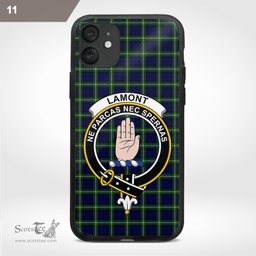 Lamont Clan Badge Tartan Phone Case - Tartan Scottish Crest Phone Case Scottish Plaid Tartan Plaid - ScotsTee - scotstee.com