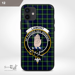 Lamont Clan Badge Tartan Phone Case - Tartan Scottish Crest Phone Case Scottish Plaid Tartan Plaid - ScotsTee - scotstee.com