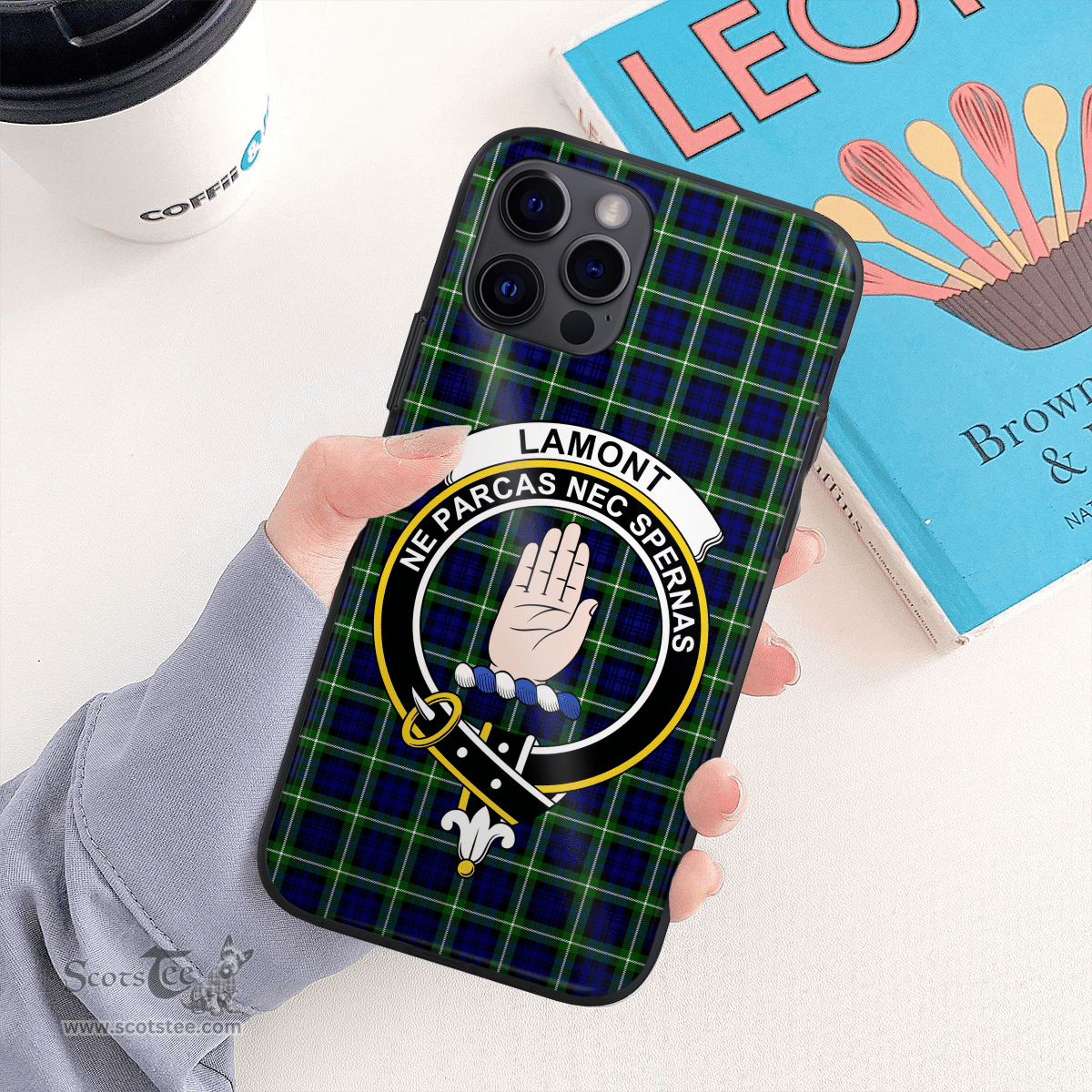 Lamont Clan Badge Tartan Phone Case - Tartan Scottish Crest Phone Case Scottish Plaid Tartan Plaid - ScotsTee - scotstee.com