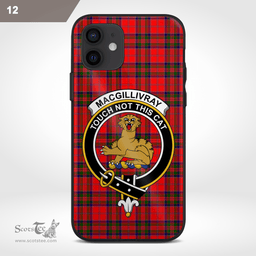 Macgillivray Clan Badge Tartan Phone Case - Tartan Scottish Crest Phone Case Scottish Plaid Tartan Plaid - ScotsTee - scotstee.com