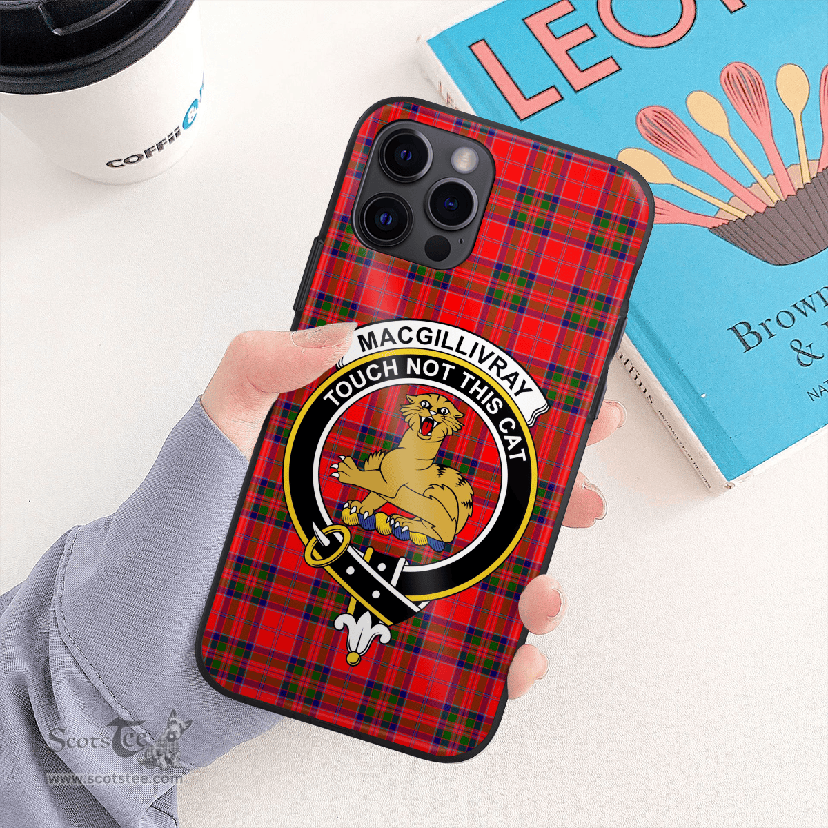 Macgillivray Clan Badge Tartan Phone Case - Tartan Scottish Crest Phone Case Scottish Plaid Tartan Plaid - ScotsTee - scotstee.com