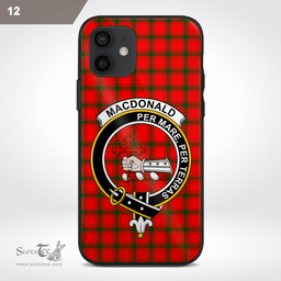 Macdonald Of Sleat Clan Badge Tartan Phone Case - Tartan Scottish Crest Phone Case Scottish Plaid Tartan Plaid - ScotsTee - scotstee.com
