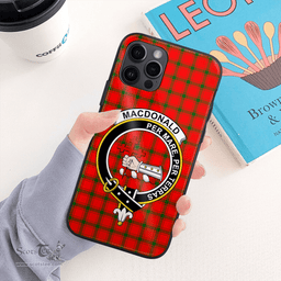 Macdonald Of Sleat Clan Badge Tartan Phone Case - Tartan Scottish Crest Phone Case Scottish Plaid Tartan Plaid - ScotsTee - scotstee.com