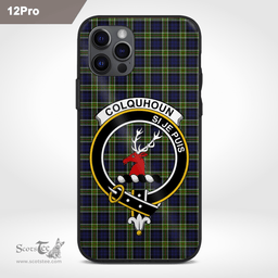 Colquhoun Clan Badge Tartan Phone Case - Tartan Scottish Crest Phone Case Scottish Plaid Tartan Plaid - ScotsTee - scotstee.com
