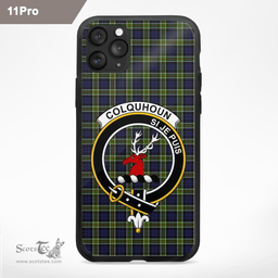 Colquhoun Clan Badge Tartan Phone Case - Tartan Scottish Crest Phone Case Scottish Plaid Tartan Plaid - ScotsTee - scotstee.com