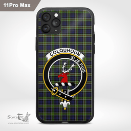 Colquhoun Clan Badge Tartan Phone Case - Tartan Scottish Crest Phone Case Scottish Plaid Tartan Plaid - ScotsTee - scotstee.com