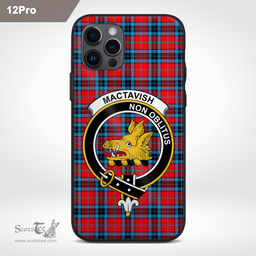 Mactavish Clan Badge Tartan Phone Case - Tartan Scottish Crest Phone Case Scottish Plaid Tartan Plaid - ScotsTee - scotstee.com