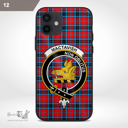 Mactavish Clan Badge Tartan Phone Case - Tartan Scottish Crest Phone Case Scottish Plaid Tartan Plaid - ScotsTee - scotstee.com