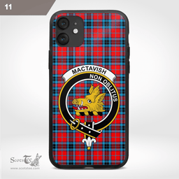 Mactavish Clan Badge Tartan Phone Case - Tartan Scottish Crest Phone Case Scottish Plaid Tartan Plaid - ScotsTee - scotstee.com