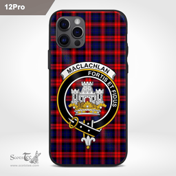 Maclachlan Clan Badge Tartan Phone Case - Tartan Scottish Crest Phone Case Scottish Plaid Tartan Plaid - ScotsTee - scotstee.com