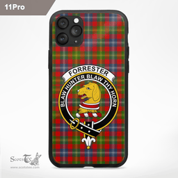 Forrester Clan Badge Tartan Phone Case - Tartan Scottish Crest Phone Case Scottish Plaid Tartan Plaid - ScotsTee - scotstee.com
