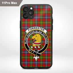 Forrester Clan Badge Tartan Phone Case - Tartan Scottish Crest Phone Case Scottish Plaid Tartan Plaid - ScotsTee - scotstee.com