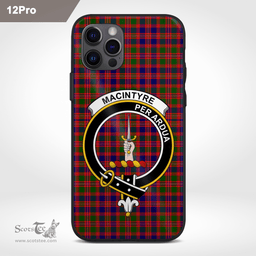 Macintyre Clan Badge Tartan Phone Case - Tartan Scottish Crest Phone Case Scottish Plaid Tartan Plaid - ScotsTee - scotstee.com