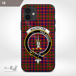 Macintyre Clan Badge Tartan Phone Case - Tartan Scottish Crest Phone Case Scottish Plaid Tartan Plaid - ScotsTee - scotstee.com