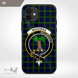 Macewan Clan Badge Tartan Phone Case - Tartan Scottish Crest Phone Case Scottish Plaid Tartan Plaid - ScotsTee - scotstee.com