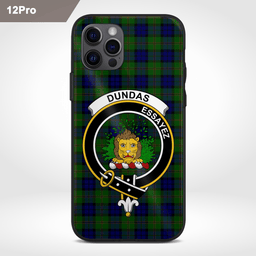 Dundas Clan Badge Tartan Phone Case - Tartan Scottish Crest Phone Case Scottish Plaid Tartan Plaid - ScotsTee - scotstee.com