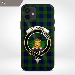 Dundas Clan Badge Tartan Phone Case - Tartan Scottish Crest Phone Case Scottish Plaid Tartan Plaid - ScotsTee - scotstee.com