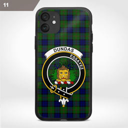 Dundas Clan Badge Tartan Phone Case - Tartan Scottish Crest Phone Case Scottish Plaid Tartan Plaid - ScotsTee - scotstee.com
